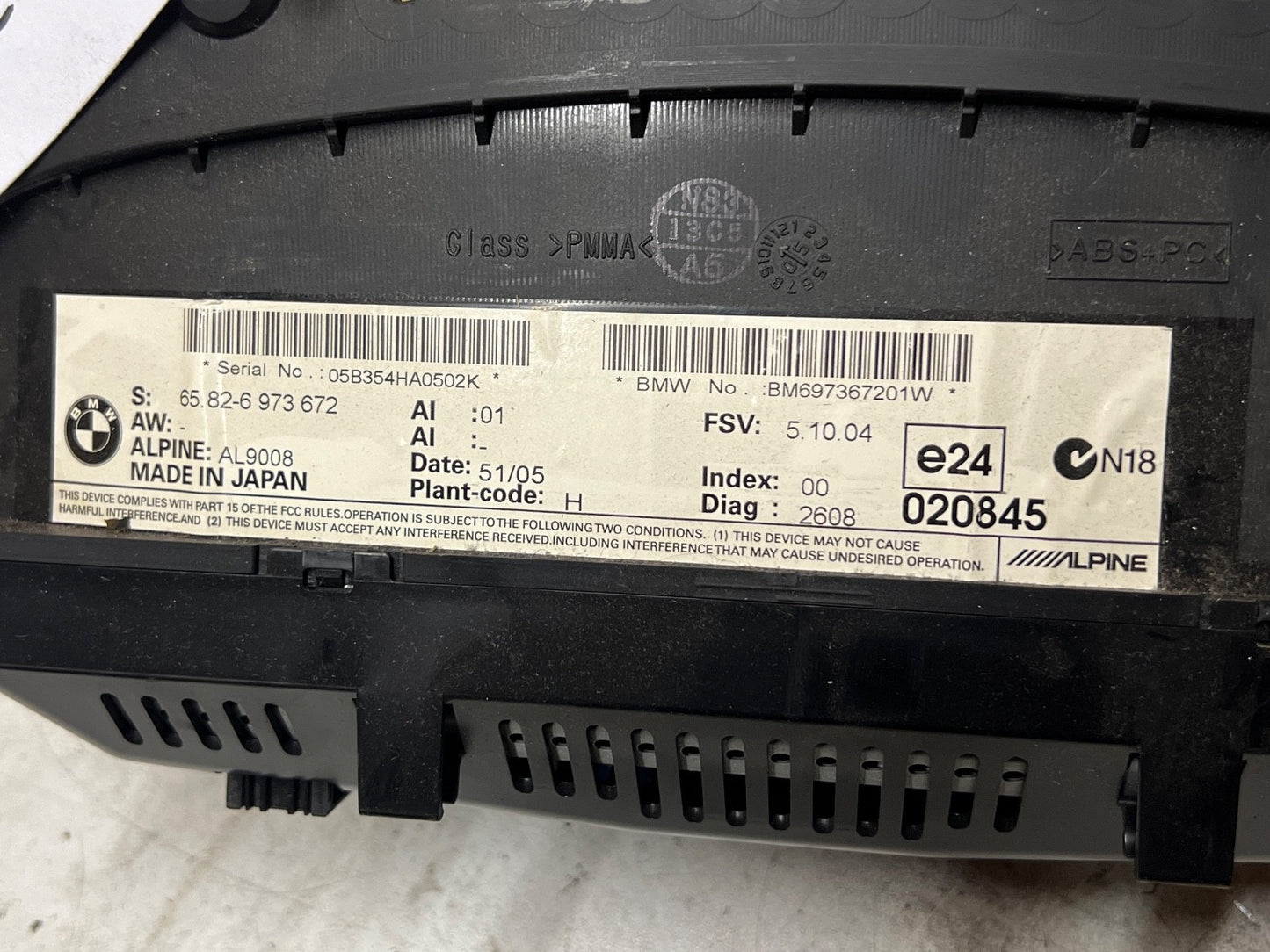 BMW 3 Series E90 E91 E92 E93 2005-2008 CCC I-Drive LCD Screen Display 6973672