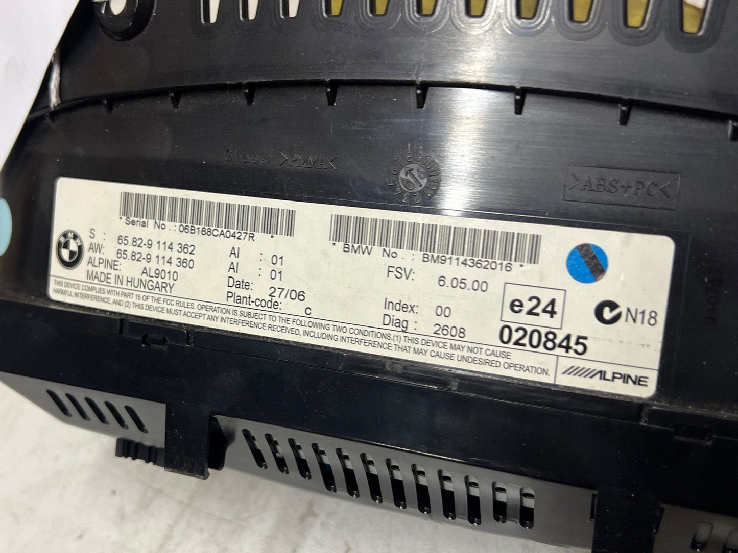 BMW 3 Series E90 E91 E92 E93 2005-2008 CCC I-Drive LCD Screen Display 9114362