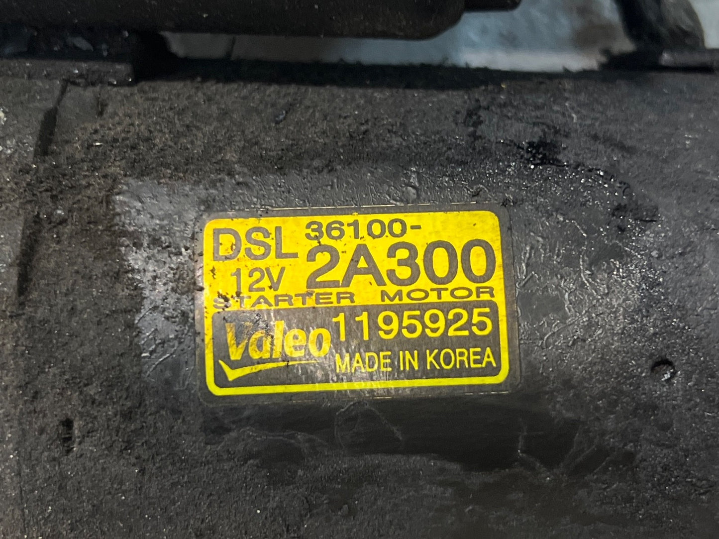 2012-2017 HYUNDAI/KIA 1.6 Diesel D4FB-VL Starter Motor 361002A300