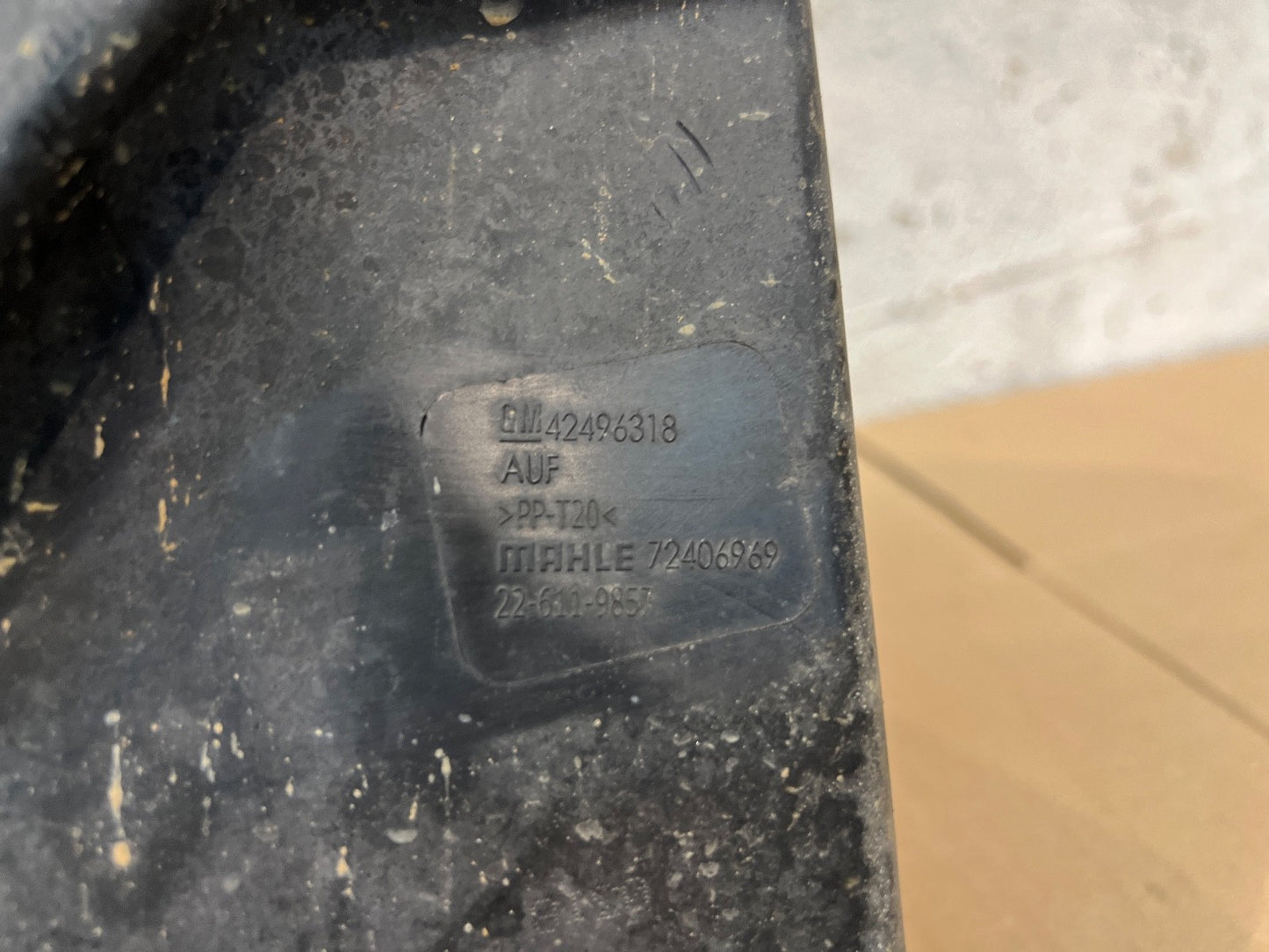 16-21 Vauxhall Astra K MK7 Air Filter Housing Box with MAF 1.6 Diesel 42496318