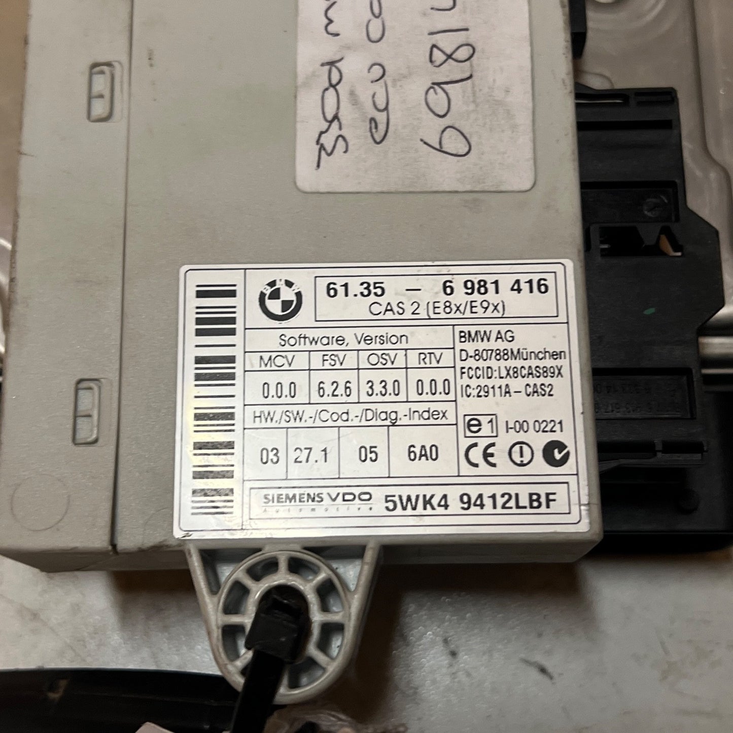 BMW MANUAL E60 E61 E90 E91 330d 530d M57N2 231HP ECU KIT DDE 7799856 CAS2 + Key