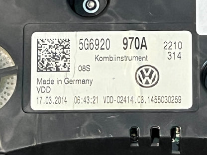 VW Golf MK7 Instrument Cluster 5G6920970A Used - Fits 2013-2020