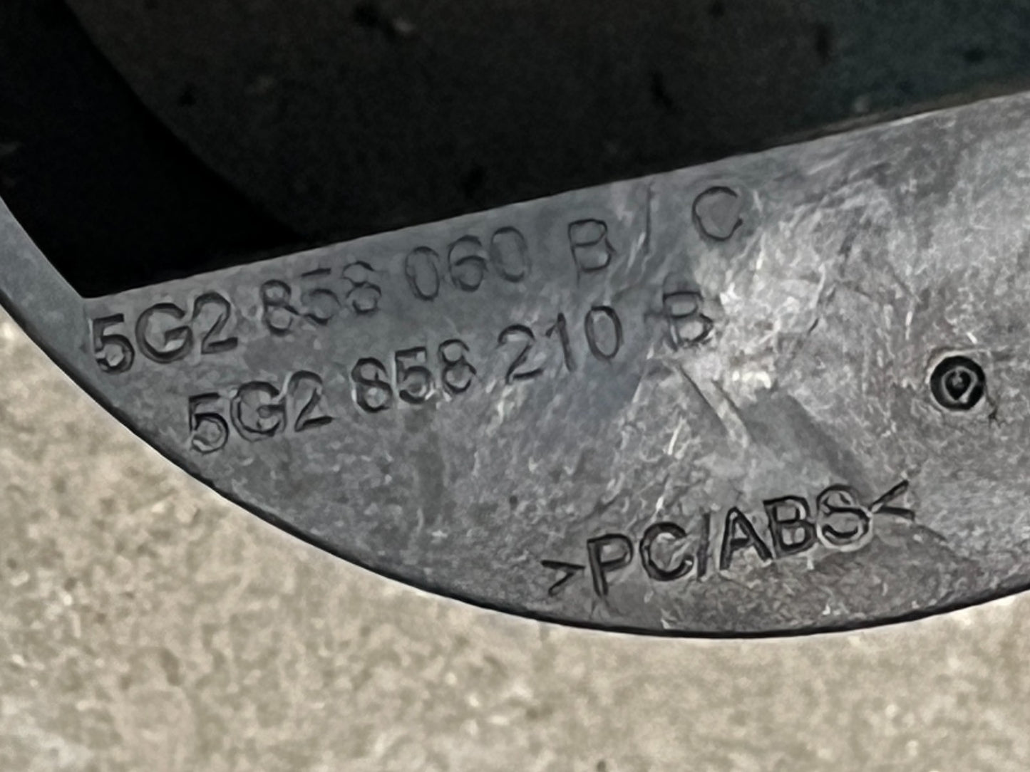 VW Golf MK7 Gloss Black Light Switch Trim 5G2858060B