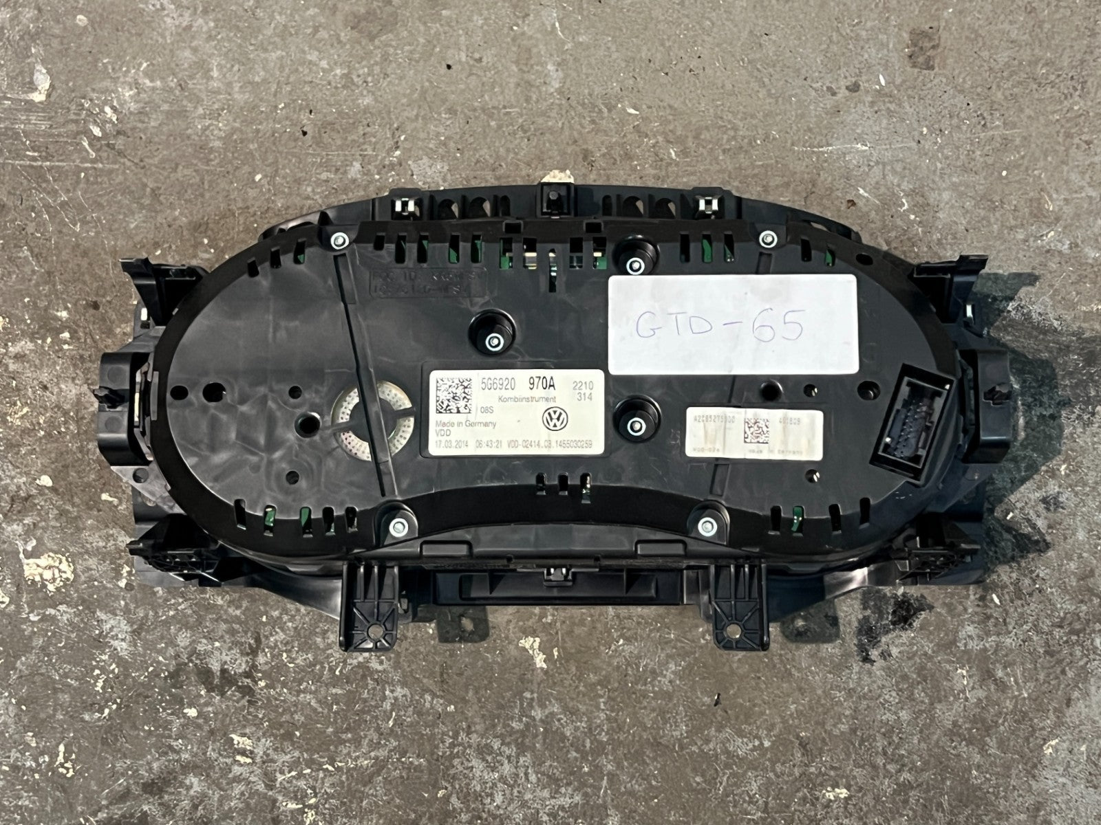 VW Golf MK7 Instrument Cluster 5G6920970A Used - Fits 2013-2020