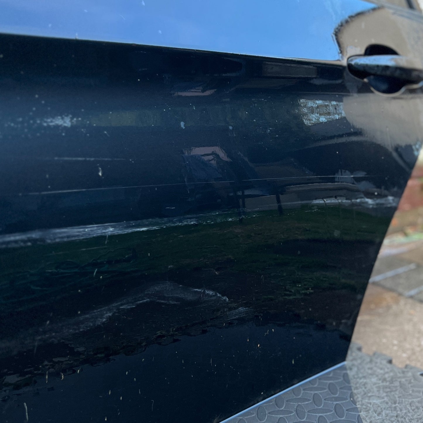 BMW 3 SERIES E91 REAR PASSENGER NEARSIDE COMPLETE DOOR PANEL SAPPHIRE BLACK