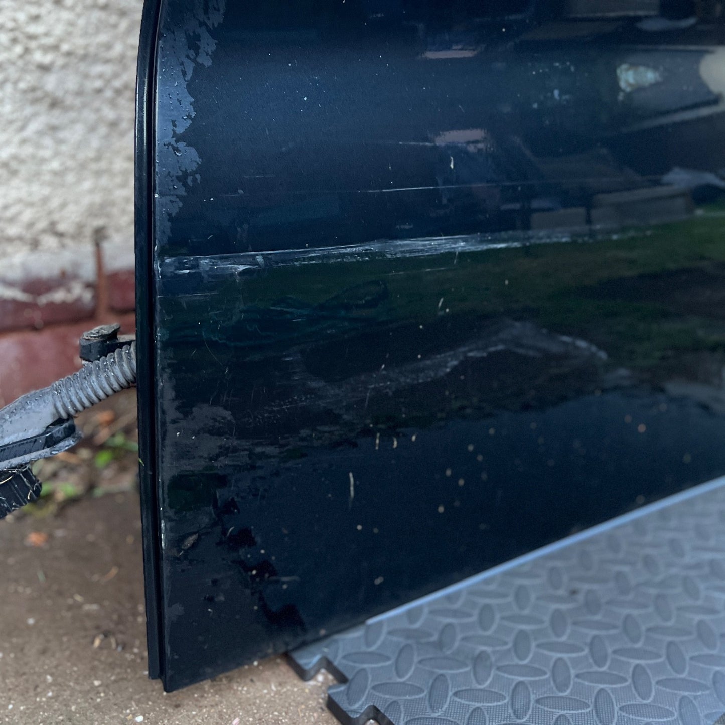 BMW 3 SERIES E91 REAR PASSENGER NEARSIDE COMPLETE DOOR PANEL SAPPHIRE BLACK