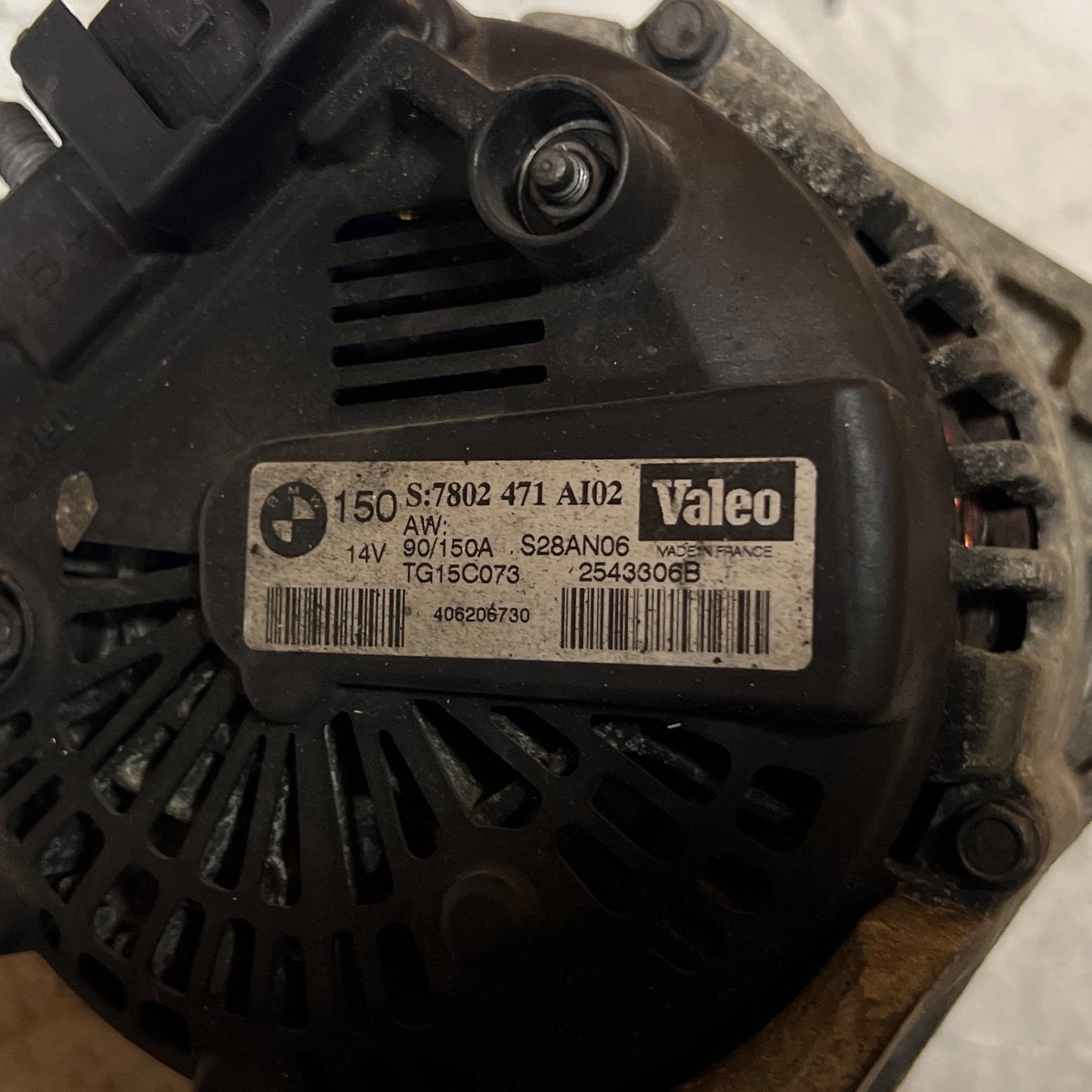 BMW M57n Alternator 3.0 330D Diesel 2005-2011 E90 E91 E92 E93 7802471 TG15C073