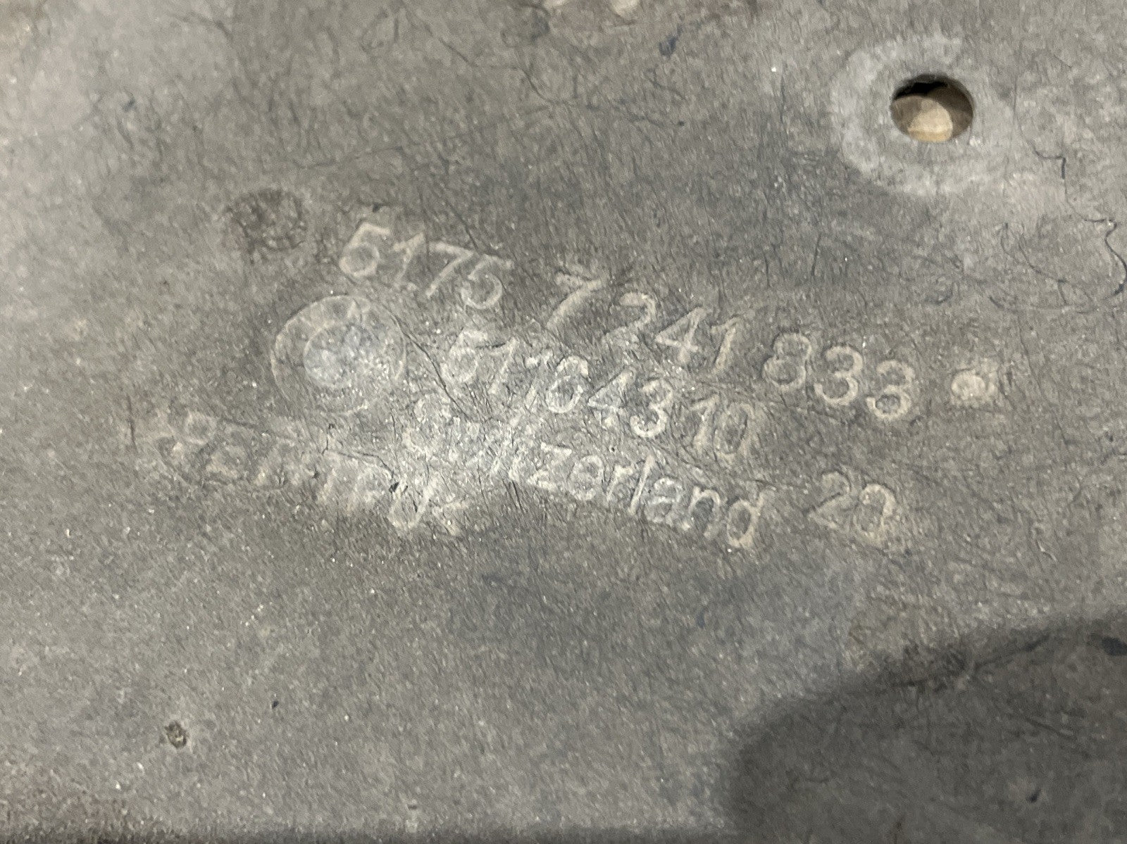 BMW 4 SERIES UNDERBODY PANEL LEFT PASSENGER SIDE 7241833 F20 F21 F22 F30 F36 F32