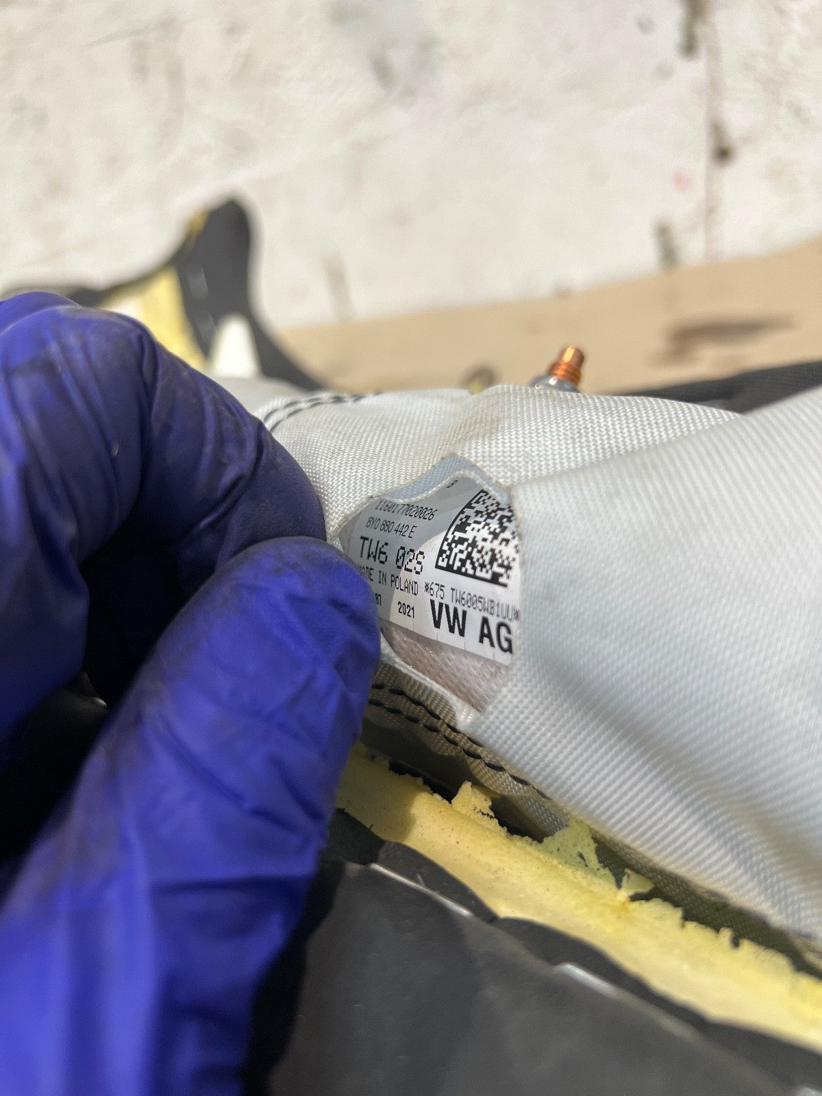 2020-2023 Audi A3 S3 RS3 Right Drivers Side Rear Seat Airbag Black 8y0880442e