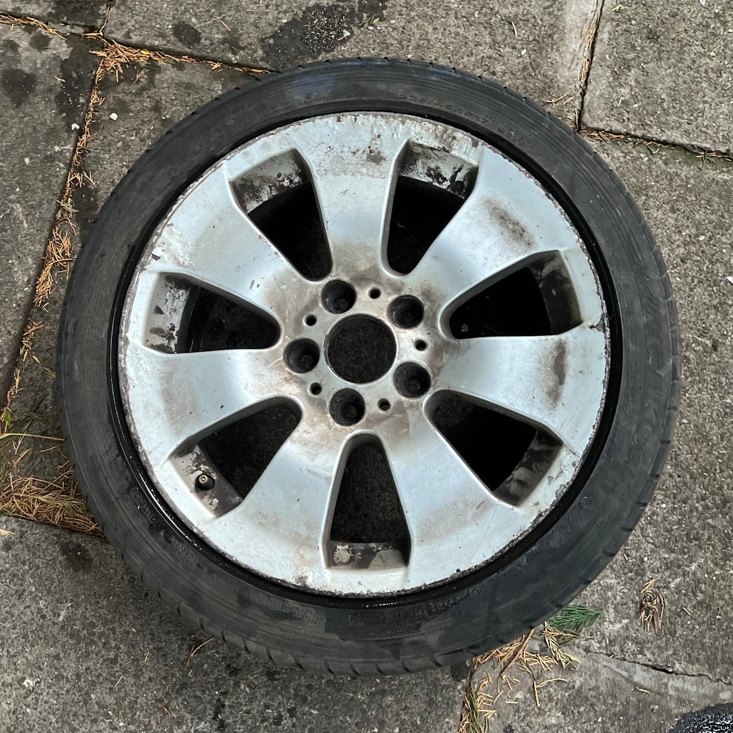 BMW E90 E92 E93 3 SERIES 05-12 ALLOY WHEEL & TYRE SPIDER SPOKE 158 17" 6775596