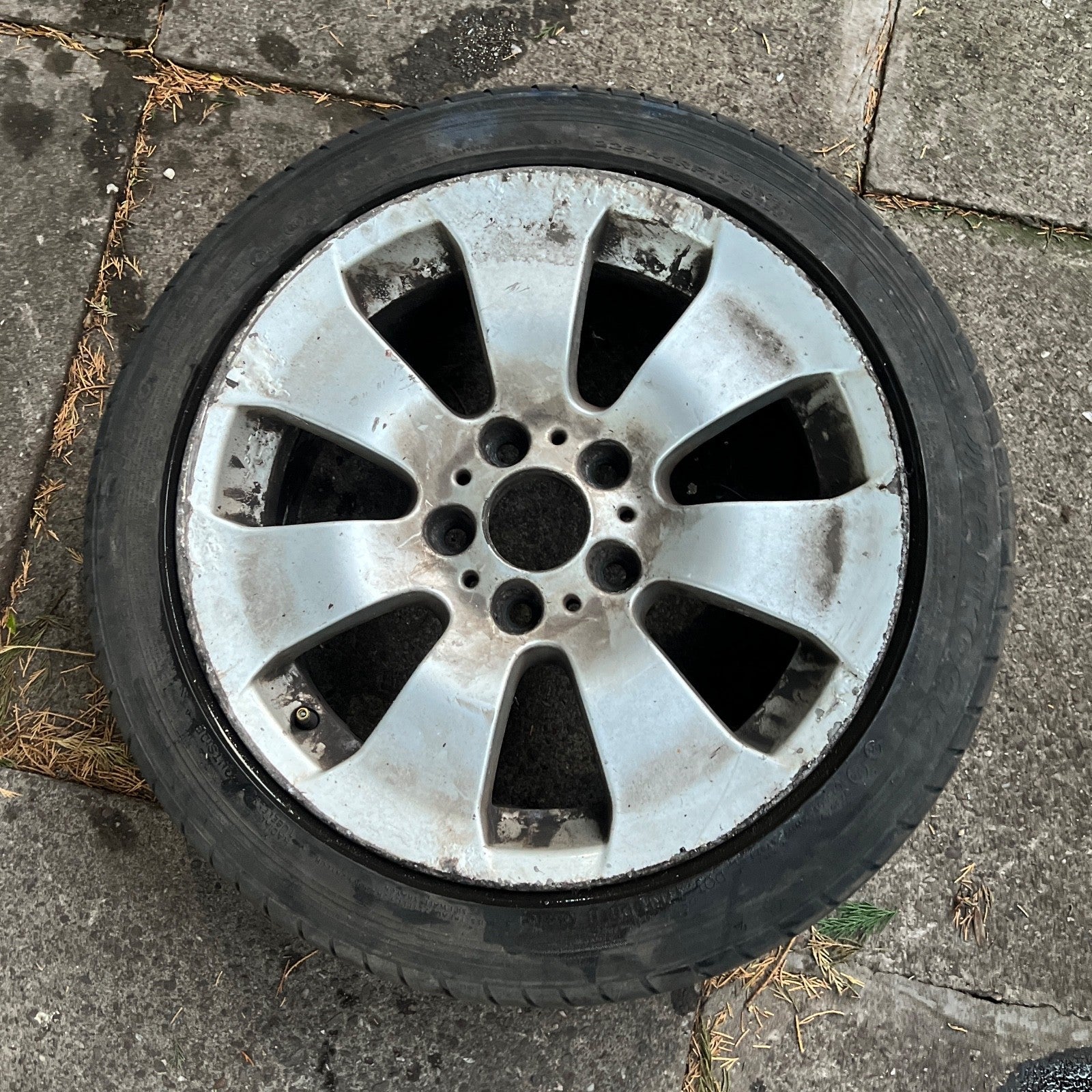 BMW E90 E92 E93 3 SERIES 05-12 ALLOY WHEEL & TYRE SPIDER SPOKE 158 17" 6775596