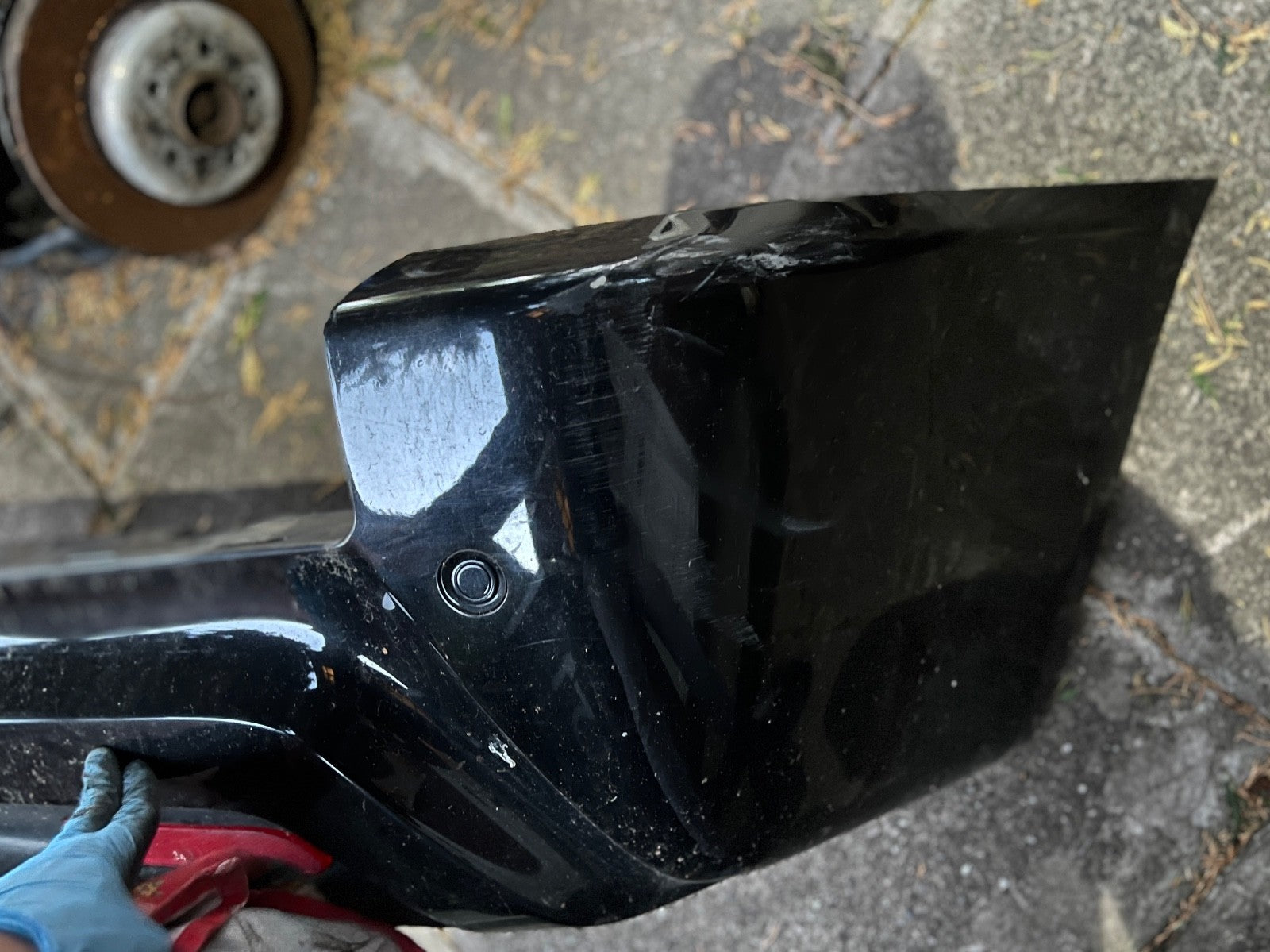 BMW X3 E83 Bumper Rear M Sport PDC Panel Black Sapphire Metallic - 475