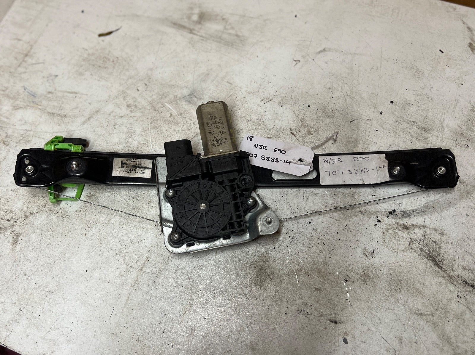 BMW 3 SERIES E90 2005-2013 Left Passenger N/S Rear Window Regulator 7075883