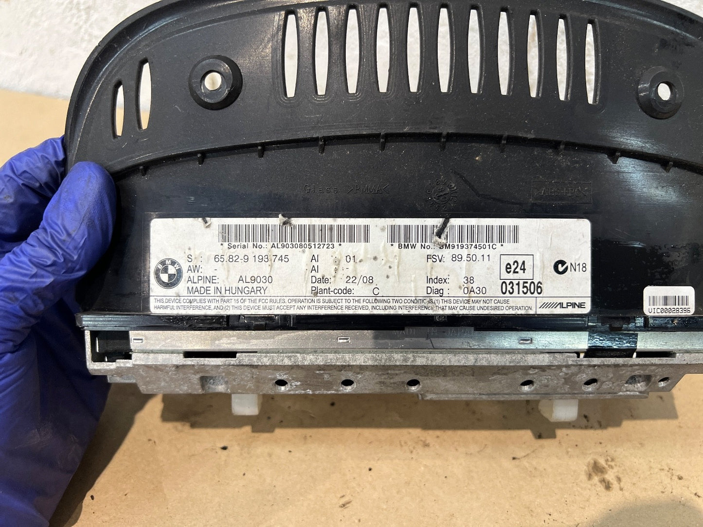 BMW E90 E91 E92 E93 CIC High Resolution 8.8" Dash Screen Display 9193745 #088