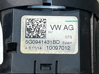 VW Golf MK7 Headlight Switch Module 5G0941431BD Used - Fits 2013-2020