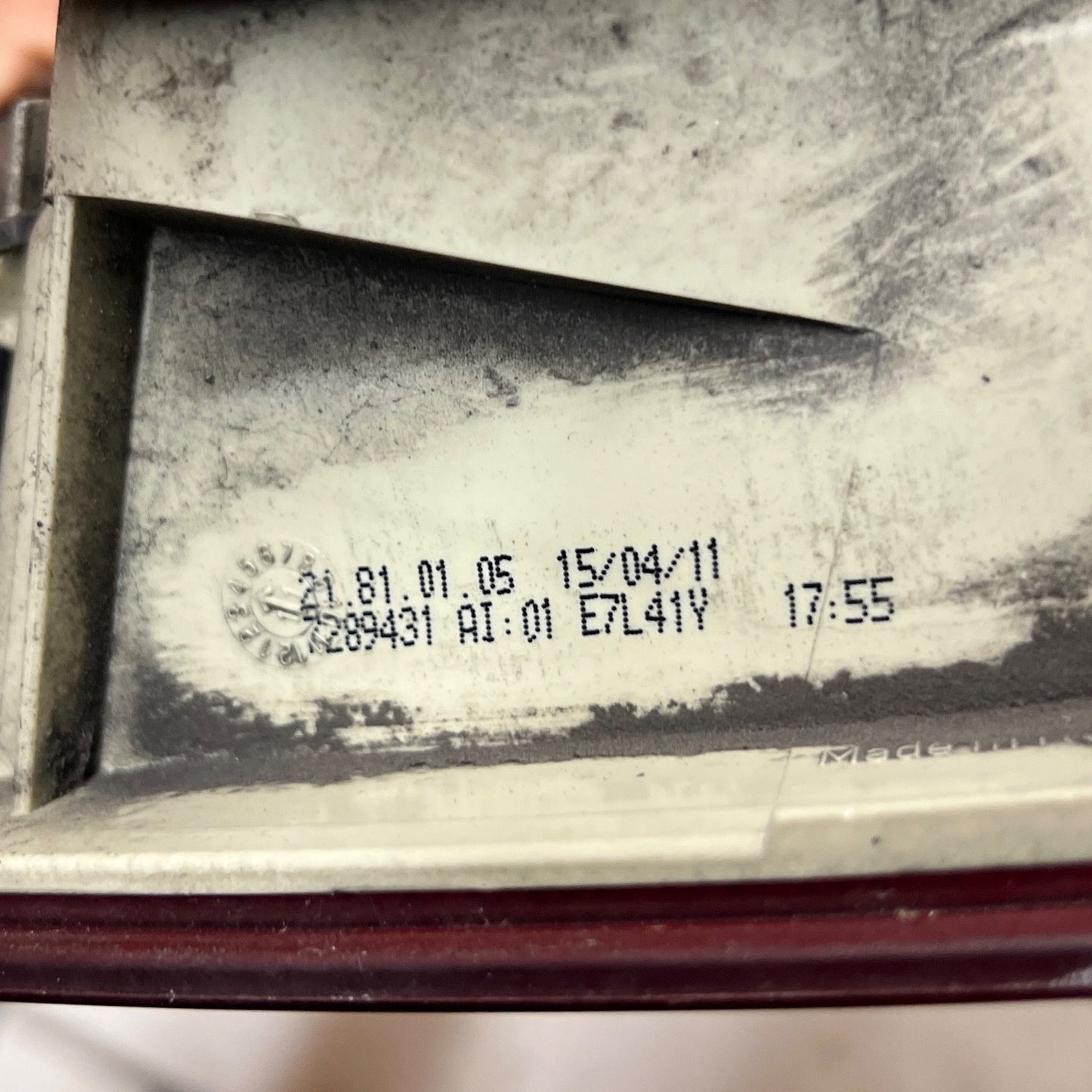 BMW E91 LCI Rear Light Lamp In The Side Panel Left N/S 7289431