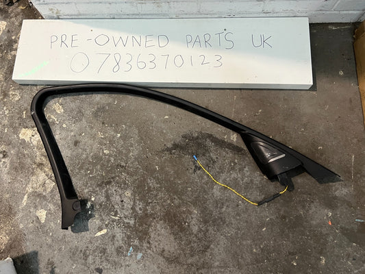 BMW F30/F31 NS Passenger Harman Hardon Window Trim w/ Tweeter 7259383 226357