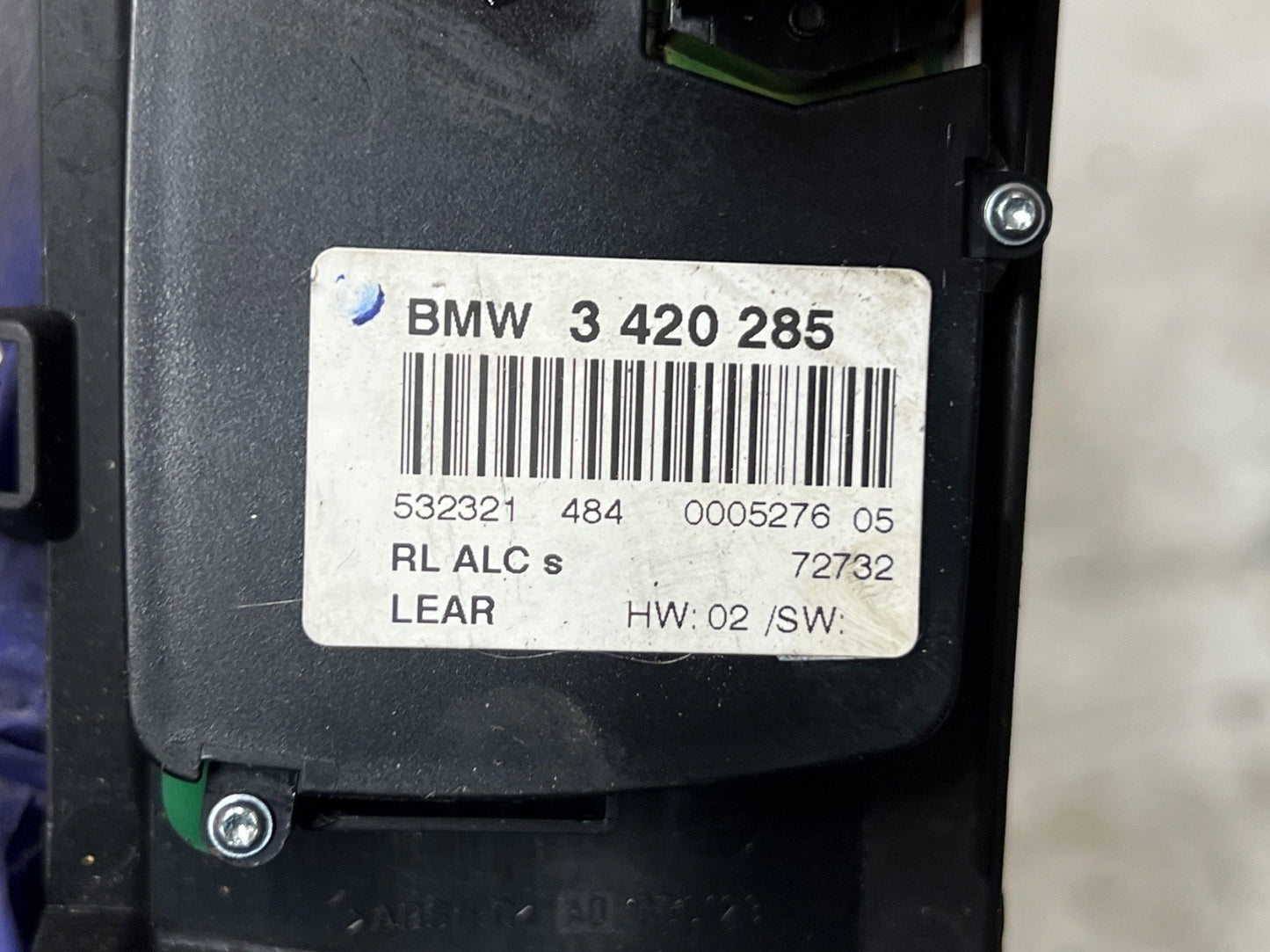 BMW X3 E83 LCI Headlight Light Control Element Switch Panel Panel 3420285