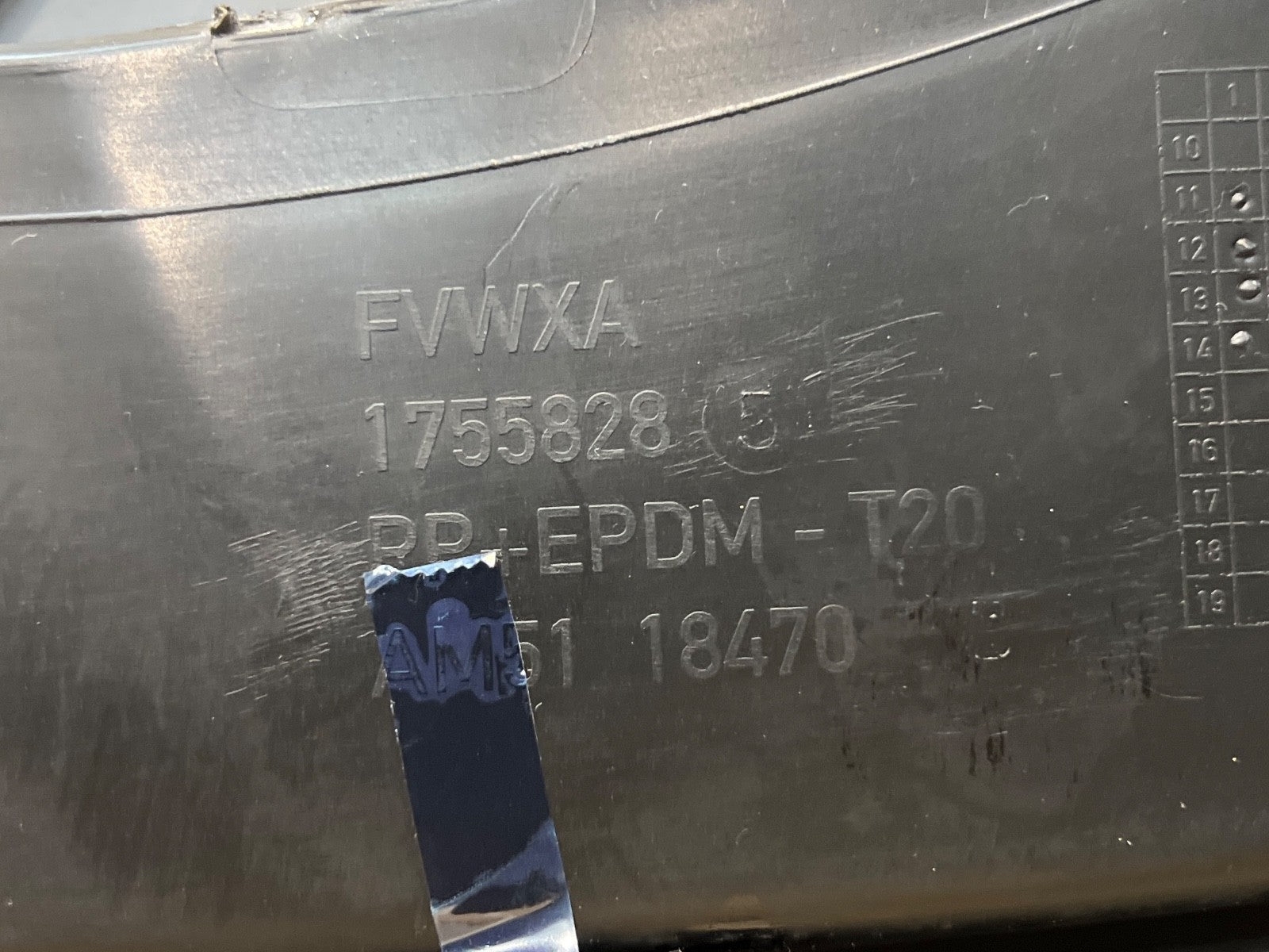 FORD C-MAX DASHBOARD TOP COVER IN BLACK AM5118470 MK2 2010 - 2015