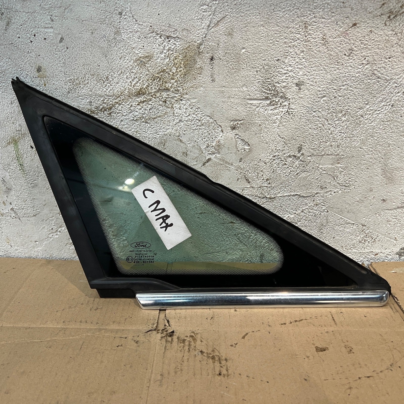 2011-2015 FORD C-MAX MK2 OSF FRONT QUARTER GLASS AM51-R29710-A/D
