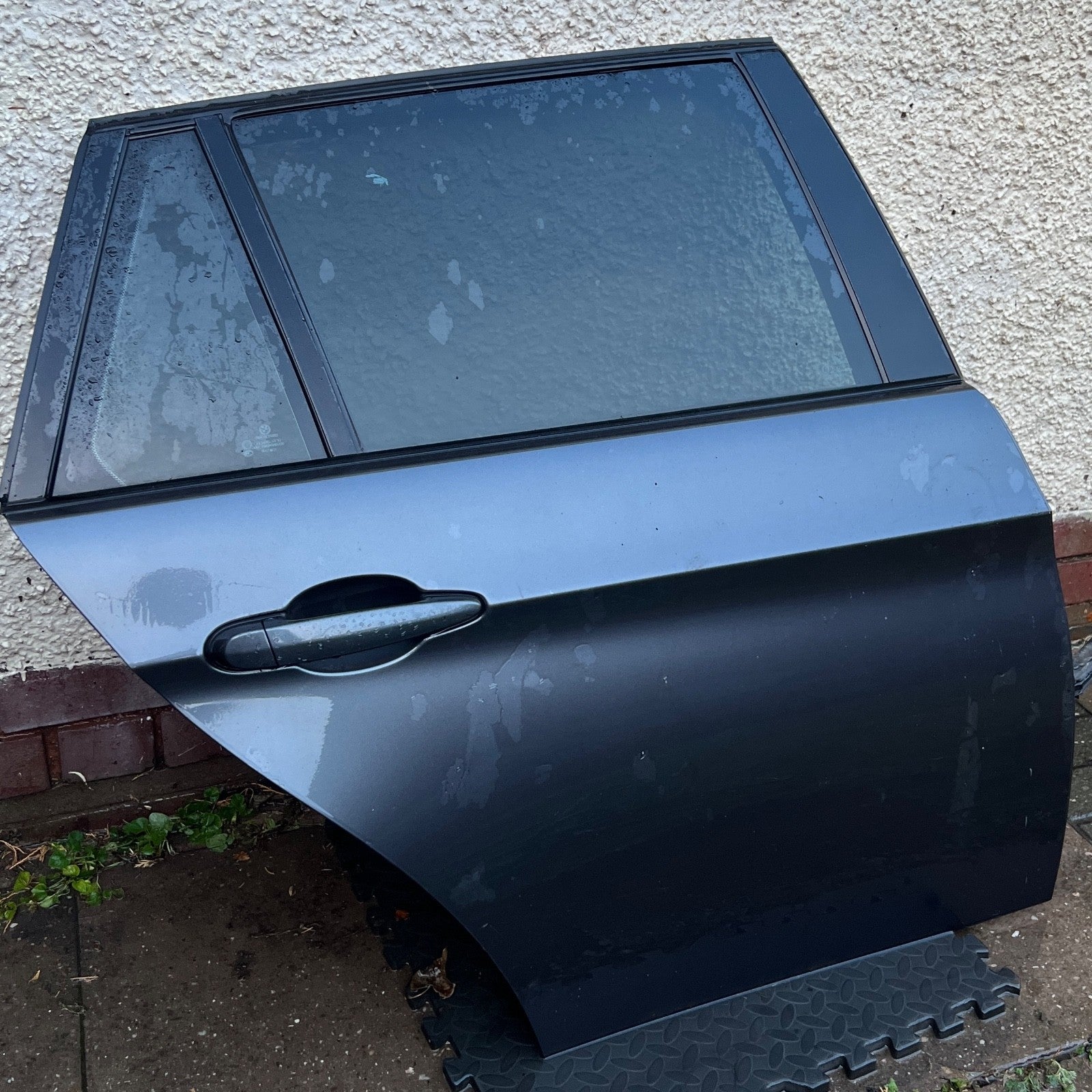 05-12 BMW 3 Series E91 Tourer Rear O/S Drivers Door Sparkling Graphite Metallic