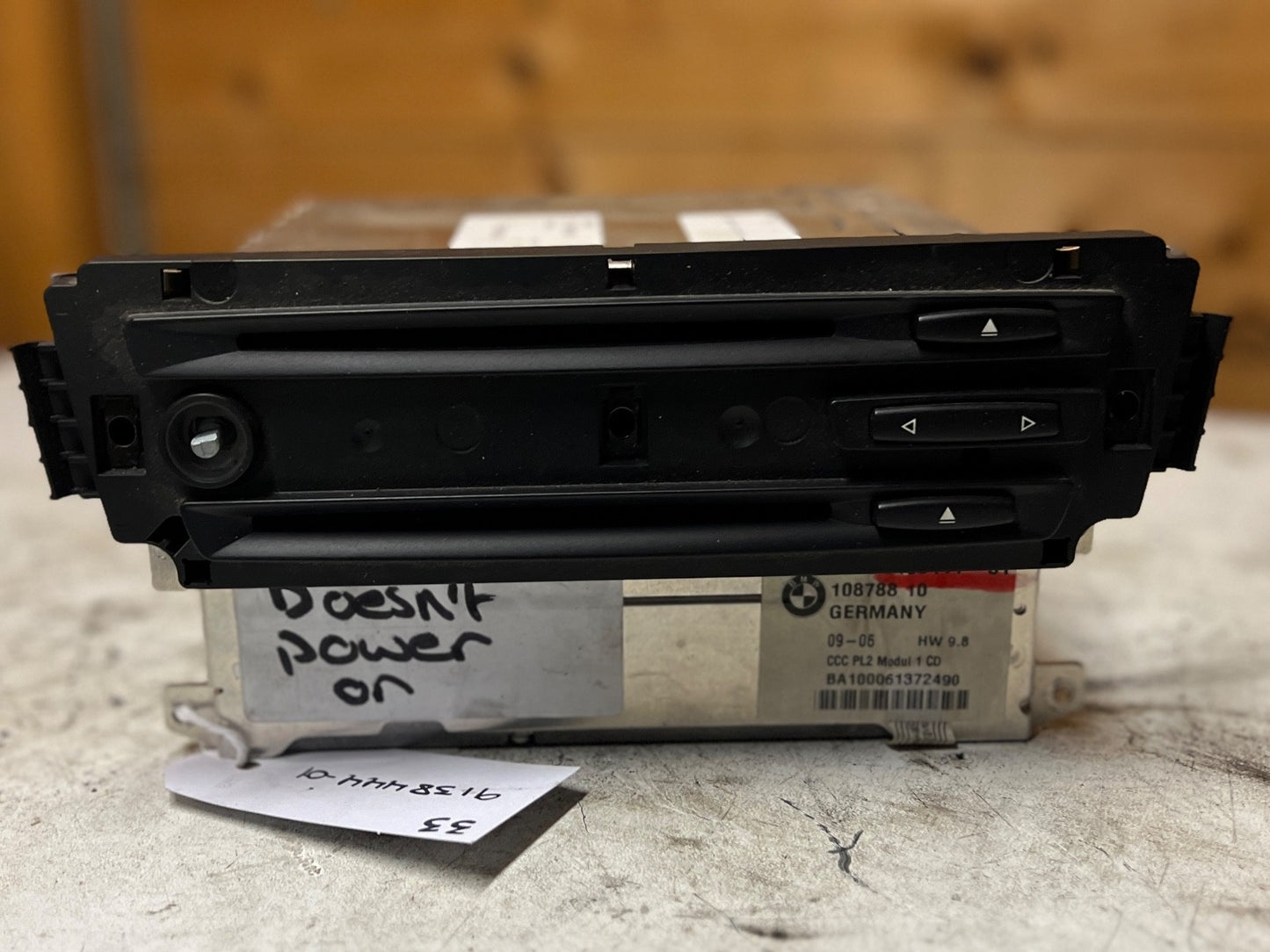 BMW E90 E91 E92 E93 CCC SAT NAV HEAD UNIT RADIO PROFESSIONAL NAVIGATION 9138444