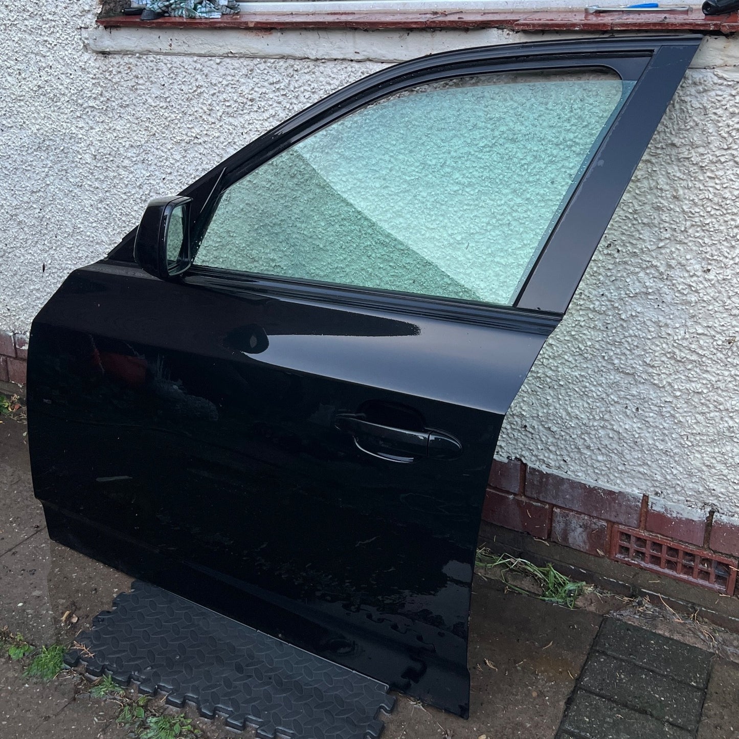 05-10 BMW X3 E83 N/S Passenger Side Front Door Complete Black Sapphire Metallic