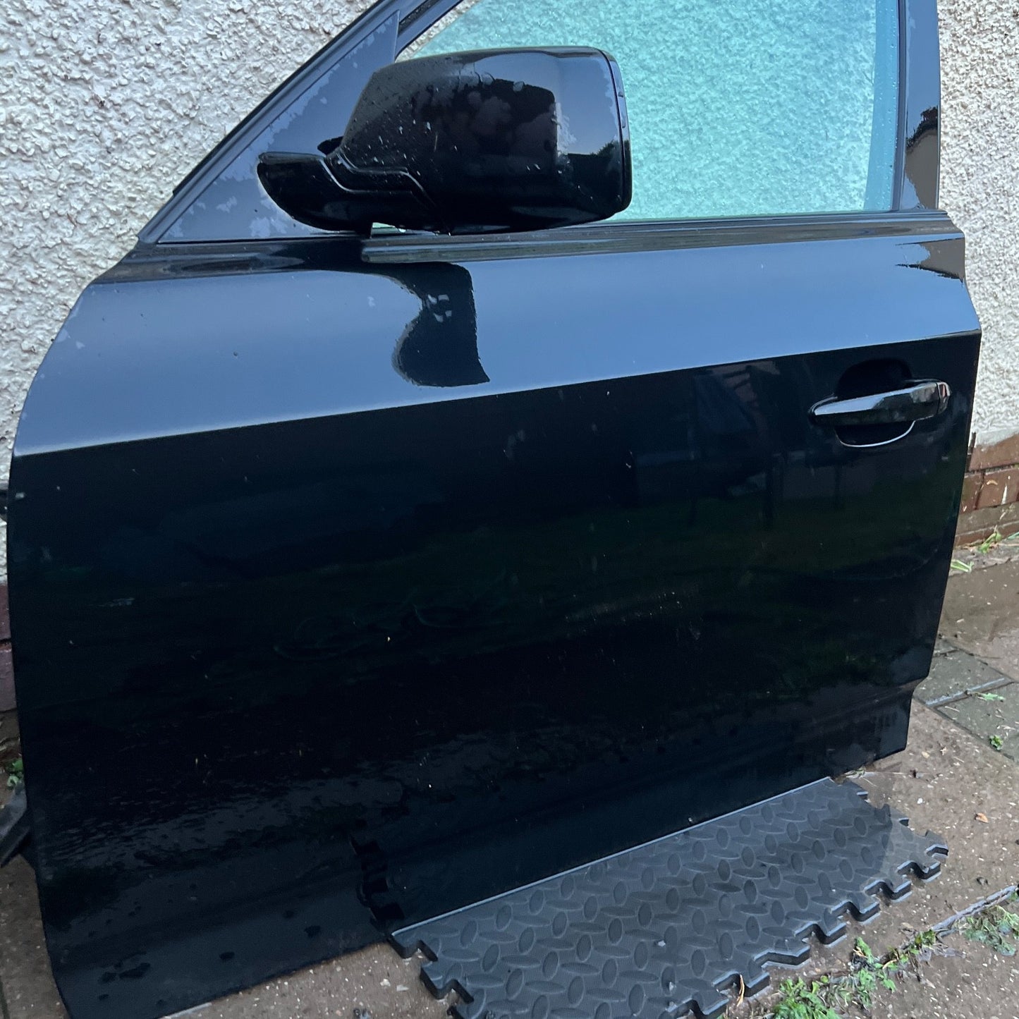 05-10 BMW X3 E83 N/S Passenger Side Front Door Complete Black Sapphire Metallic