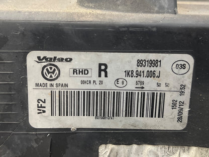 Volkswagen SCIROCCO MK3 08-14 FRONT RIGHT Drivers HEADLIGHT 1K8941006J