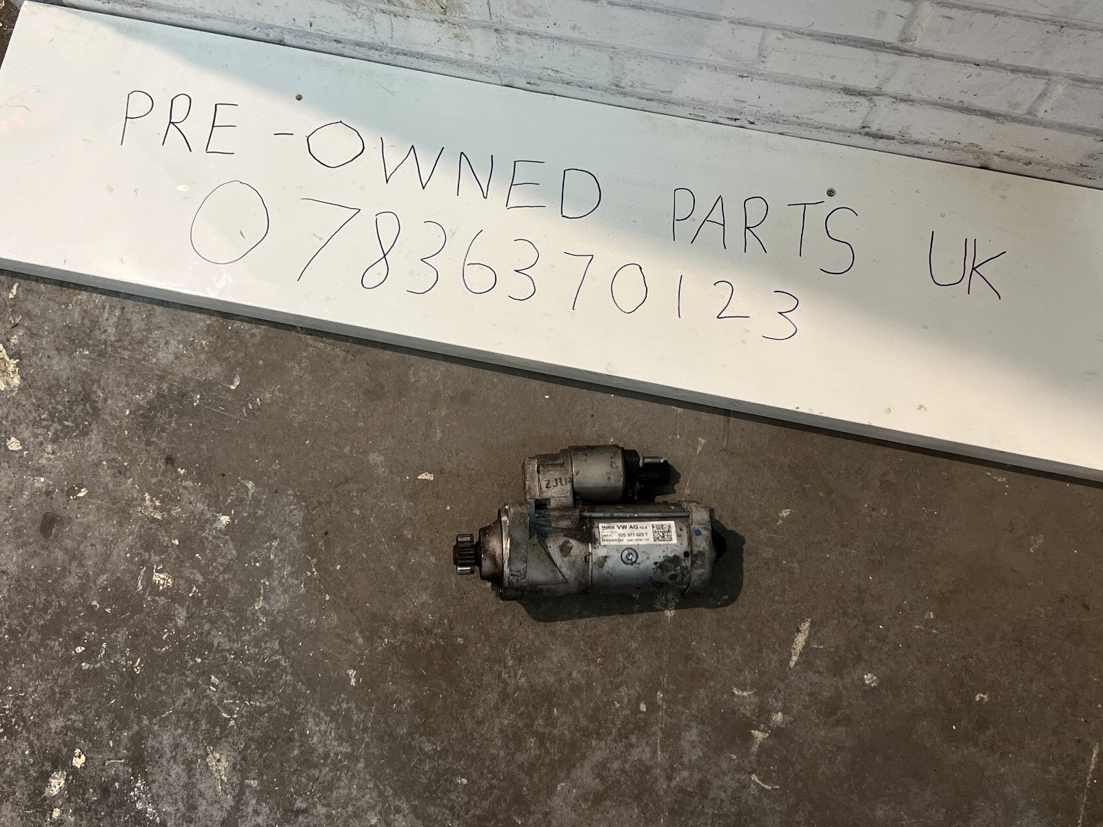 VW AUDI SEAT SKODA Starter Motor 02E911023T Used - Fits 2013-2020 Models