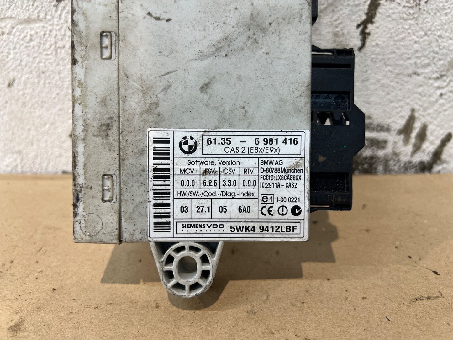 BMW E87 E90 E91 CAS 2 Control Unit ECU Key Reading Module 6981416