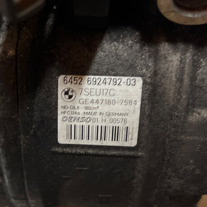 BMW 3 SERIES E90 E92 E93 330D M57N2 AC AIR CONDITION AIRCON COMPRESSOR 6924792
