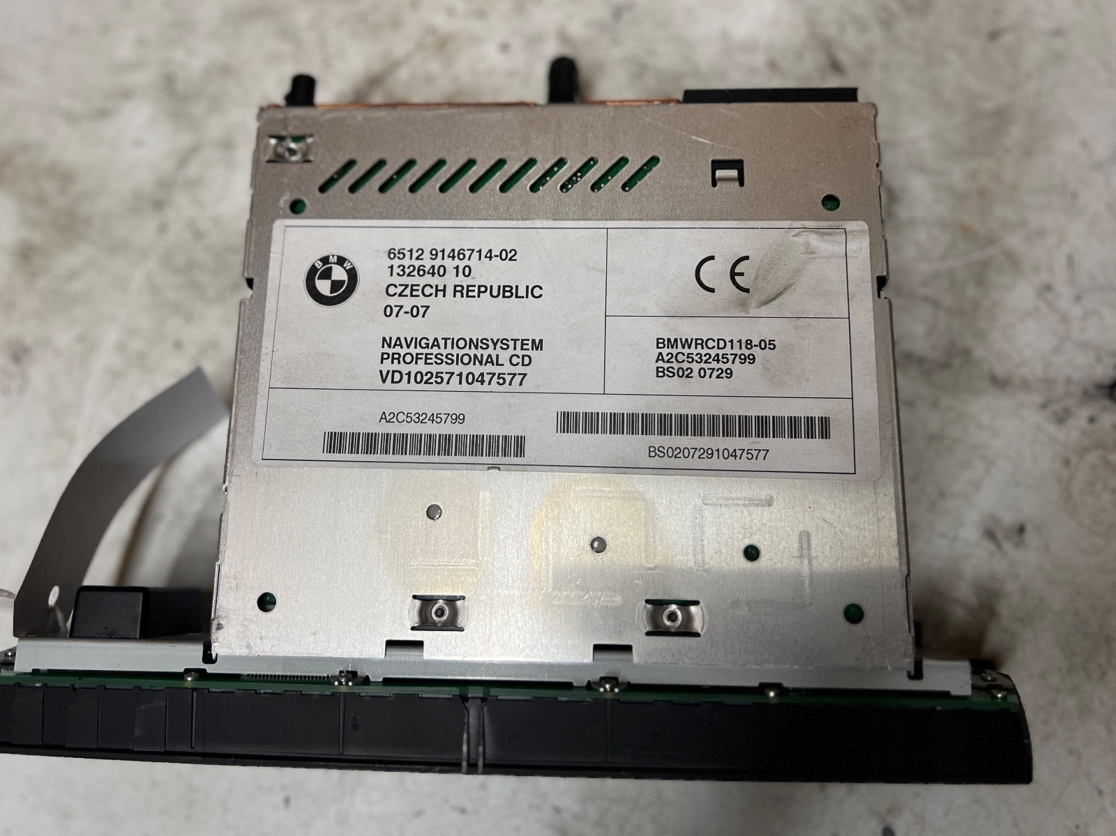 BMW X3 E83 Z4 E85 E86 Radio Sat Nav Control Unit CD Player Control Unit 9146714