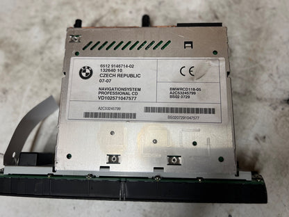 BMW X3 E83 Z4 E85 E86 Radio Sat Nav Control Unit CD Player Control Unit 9146714