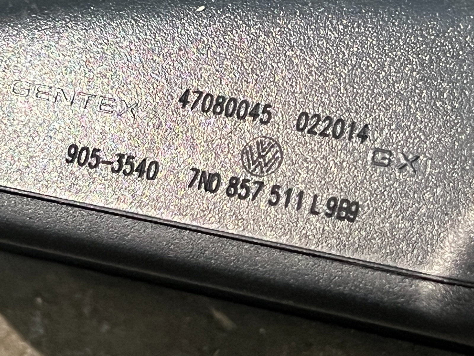 VW Golf MK7 Gentex Auto Dimming Rear View Mirror 7N0857511L98 