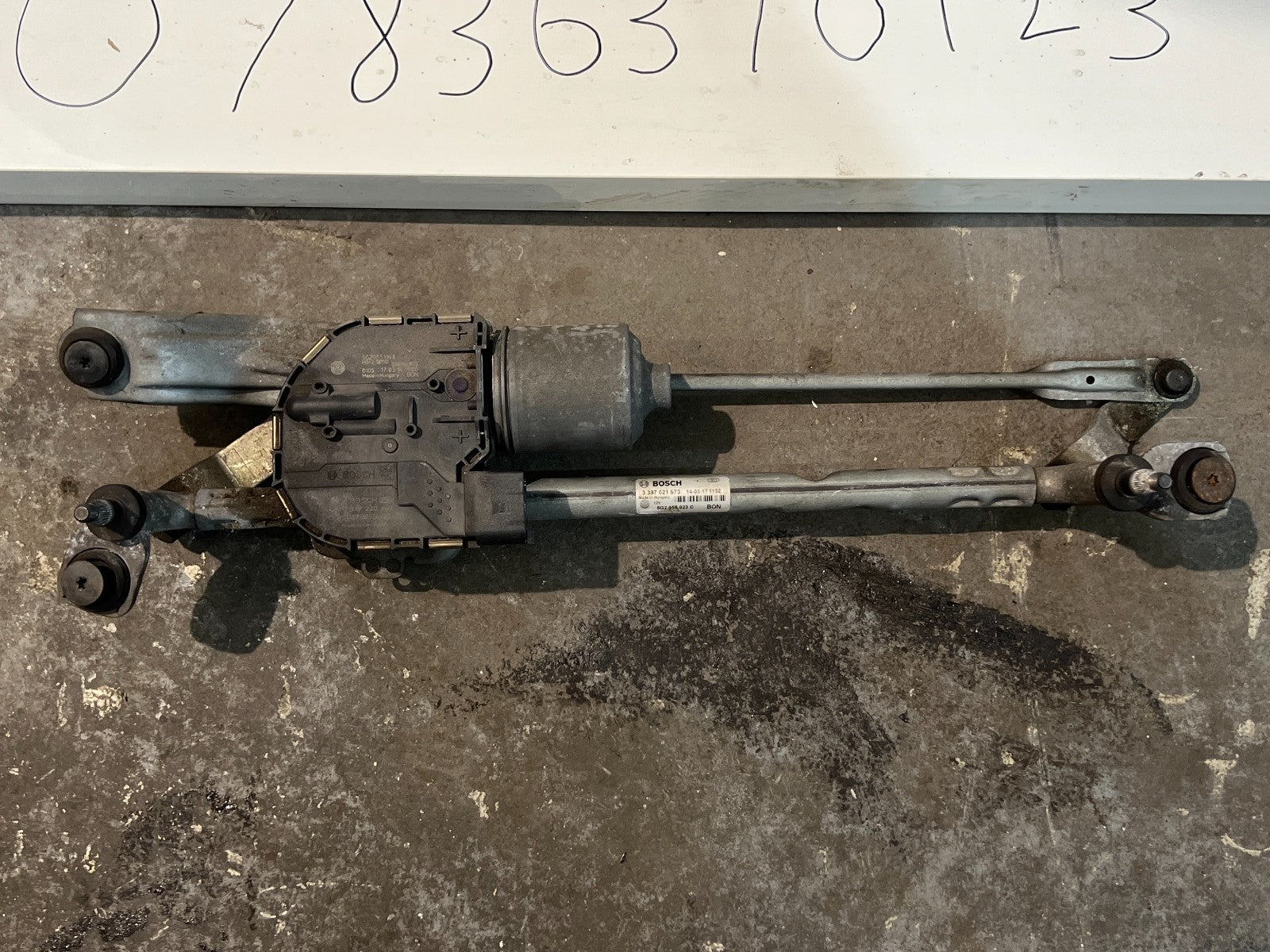 VW AUDI SEAT SKODA Front Windscreen Wiper Motor 5G2955023C Used - Fits 2013-2020