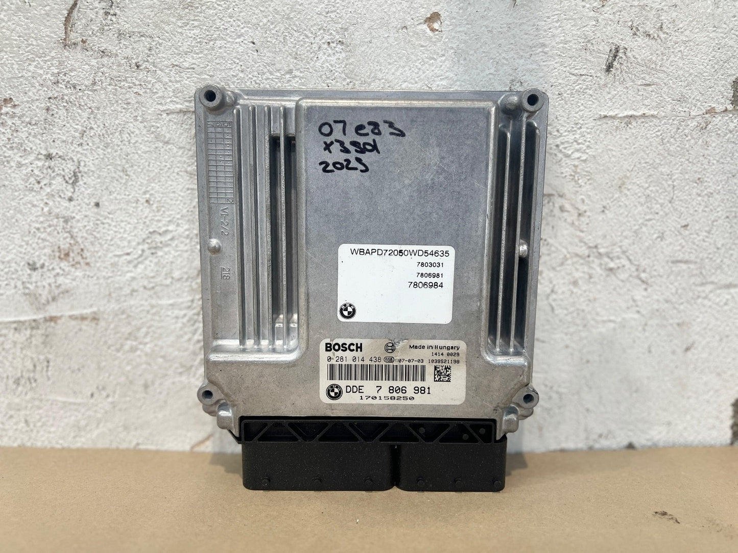 BMW E60 E90 X5 E70 3.0sd 335d 535d M57N2 Engine ECU DDE 7805287 Automatic