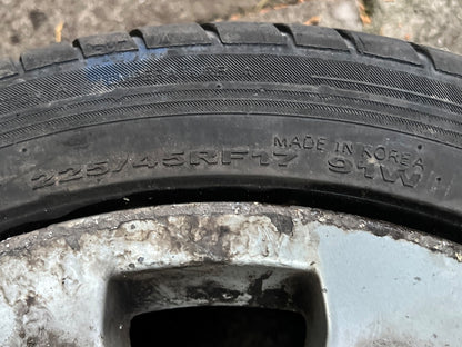 BMW E90 E92 E93 3 SERIES 05-12 ALLOY WHEEL & TYRE SPIDER SPOKE 158 17" 6775596