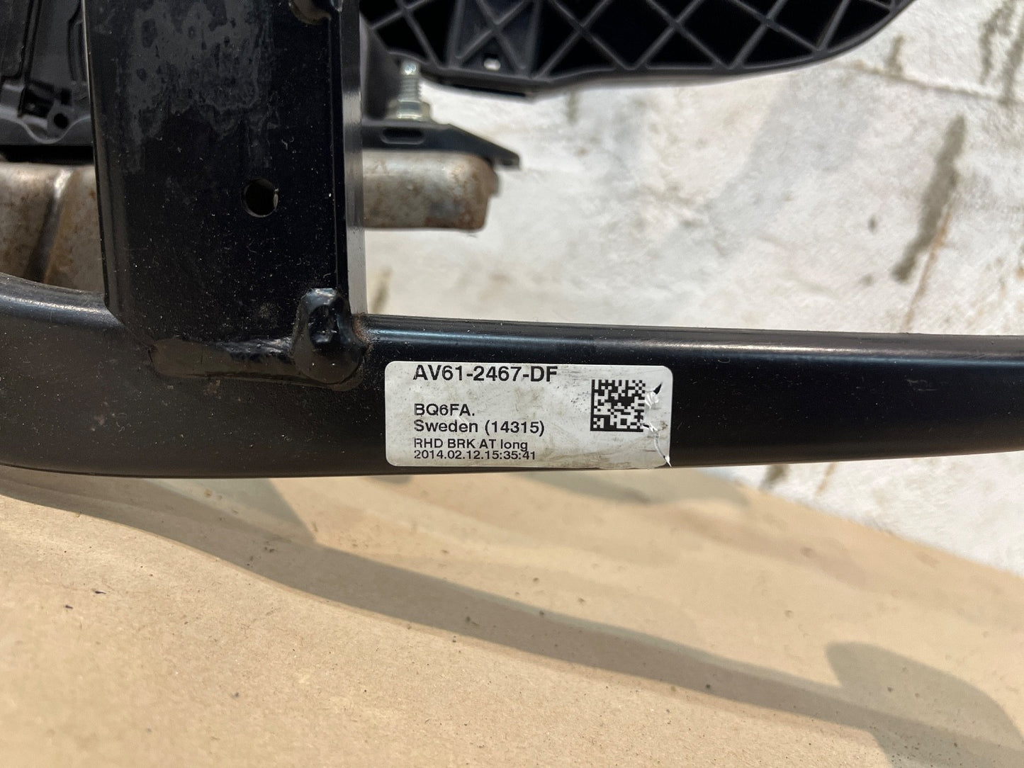 2010-2015 Ford C-MAX MK2 Throttle Accelerator/ Brake Pedal Assembly AV619F836BB