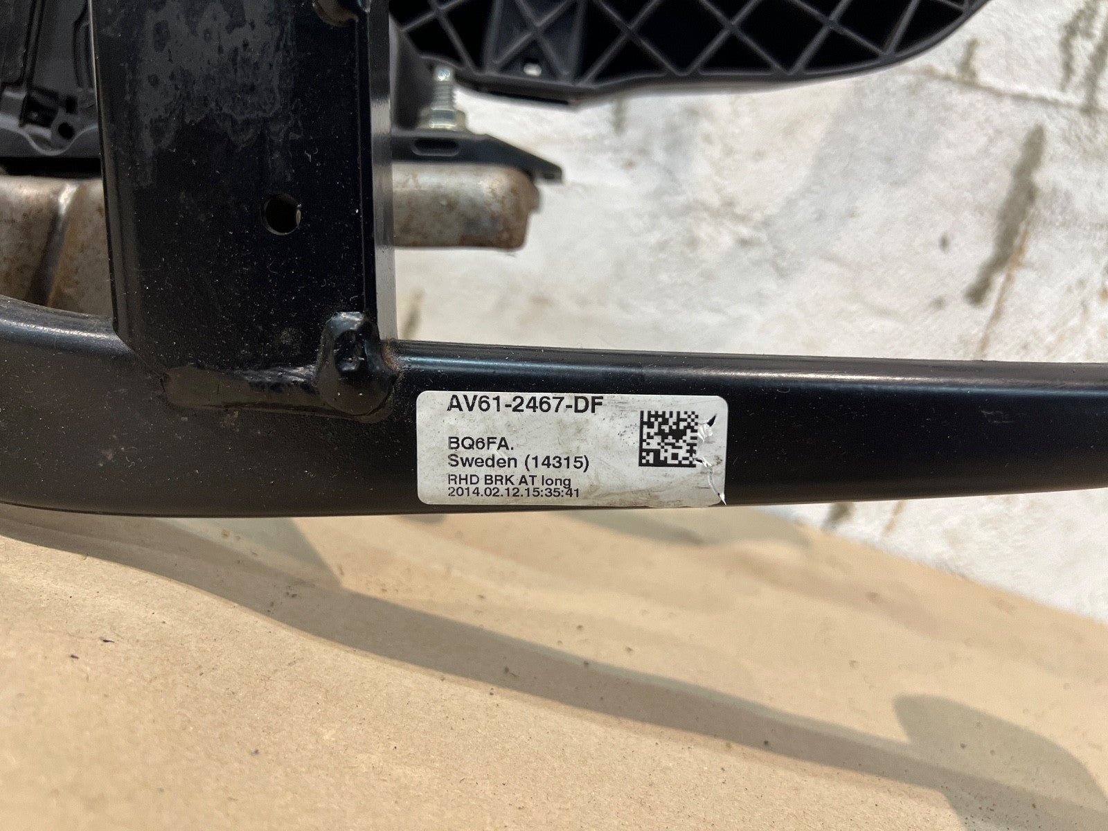 2010-2015 Ford C-MAX MK2 Throttle Accelerator/ Brake Pedal Assembly AV619F836BB