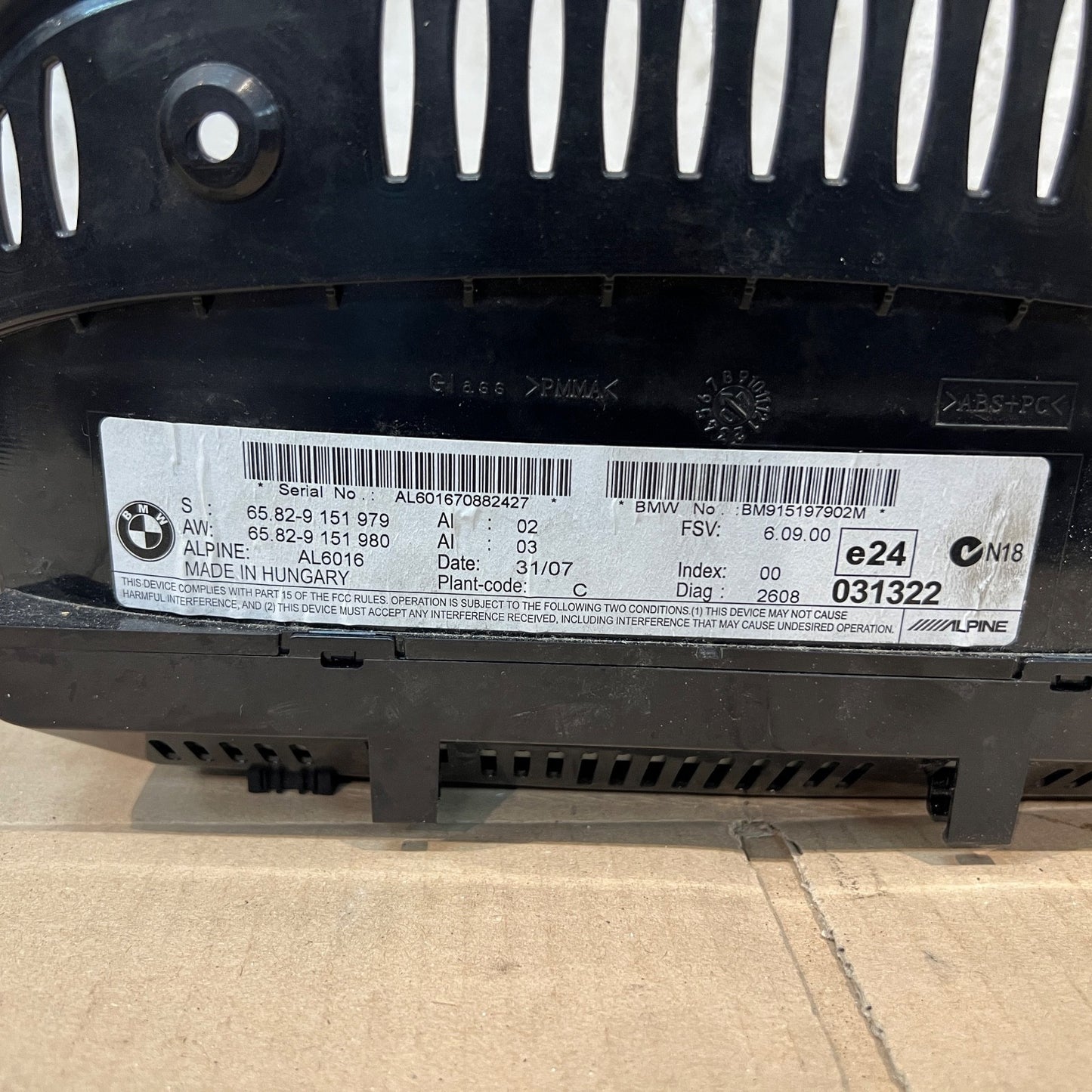 BMW E90 E91 E92 E93 Sat Nav Screen Monitor CCC Navigation 9151979