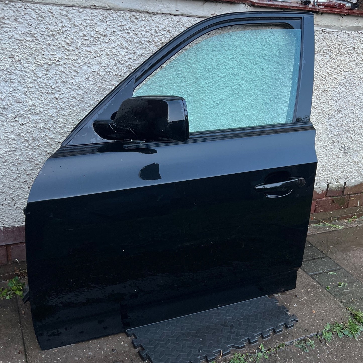 05-10 BMW X3 E83 N/S Passenger Side Front Door Complete Black Sapphire Metallic